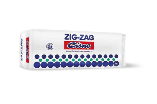 Algodón Hidrófilo Zig Zag 50g