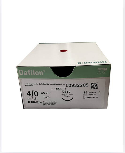 Aguja Sutura Nylon Dafilon 4.0