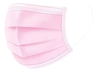 Tapabocas Rosados Plisado Caja x50u