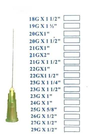 Agujas Hipodérmicas Descartables Estériles