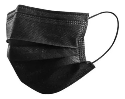 Tapabocas Negros Plisados-Caja x50u