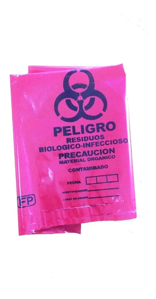 Bolsa Roja Deshechos Hospitalarios 1mx1m - Pack 10 Un