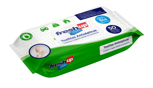 Toallas húmedas antibacterial fresh up- 50u